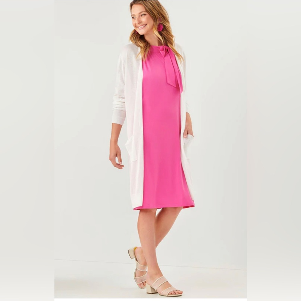 Charlie Paige Skyline Slim Cardi - White